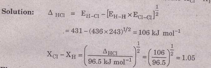 example of electronegativity