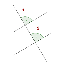 Corresponding angles diagram